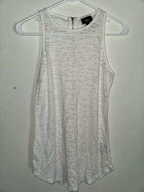 White Sleeveless Tank Top